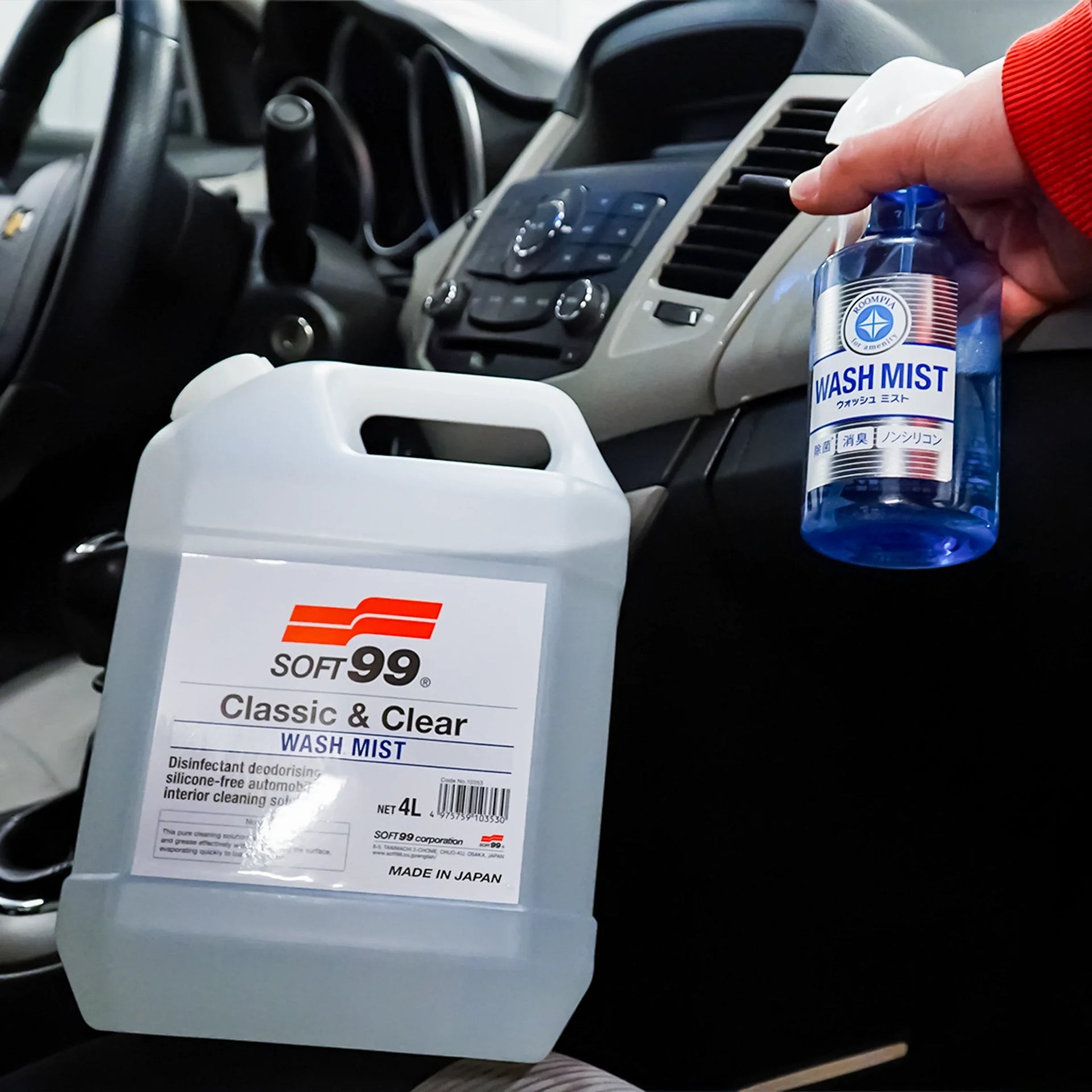 Wash Mist 4L + Wash Mist 0.3L, detergente versatile per interni