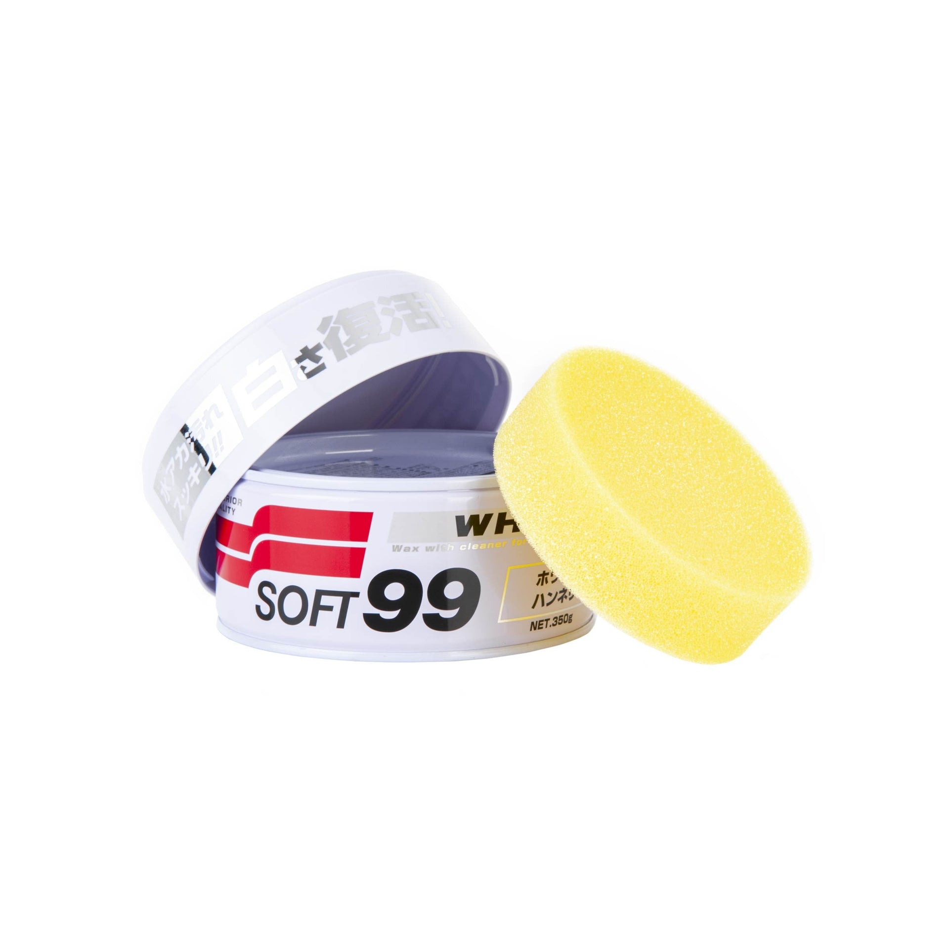 Cera Soft99 bianca, cera morbida per auto, 350 g