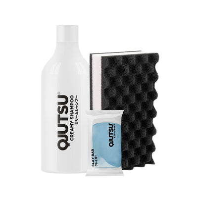 QJUTSU Car Care Set, kit base per il lavaggio auto